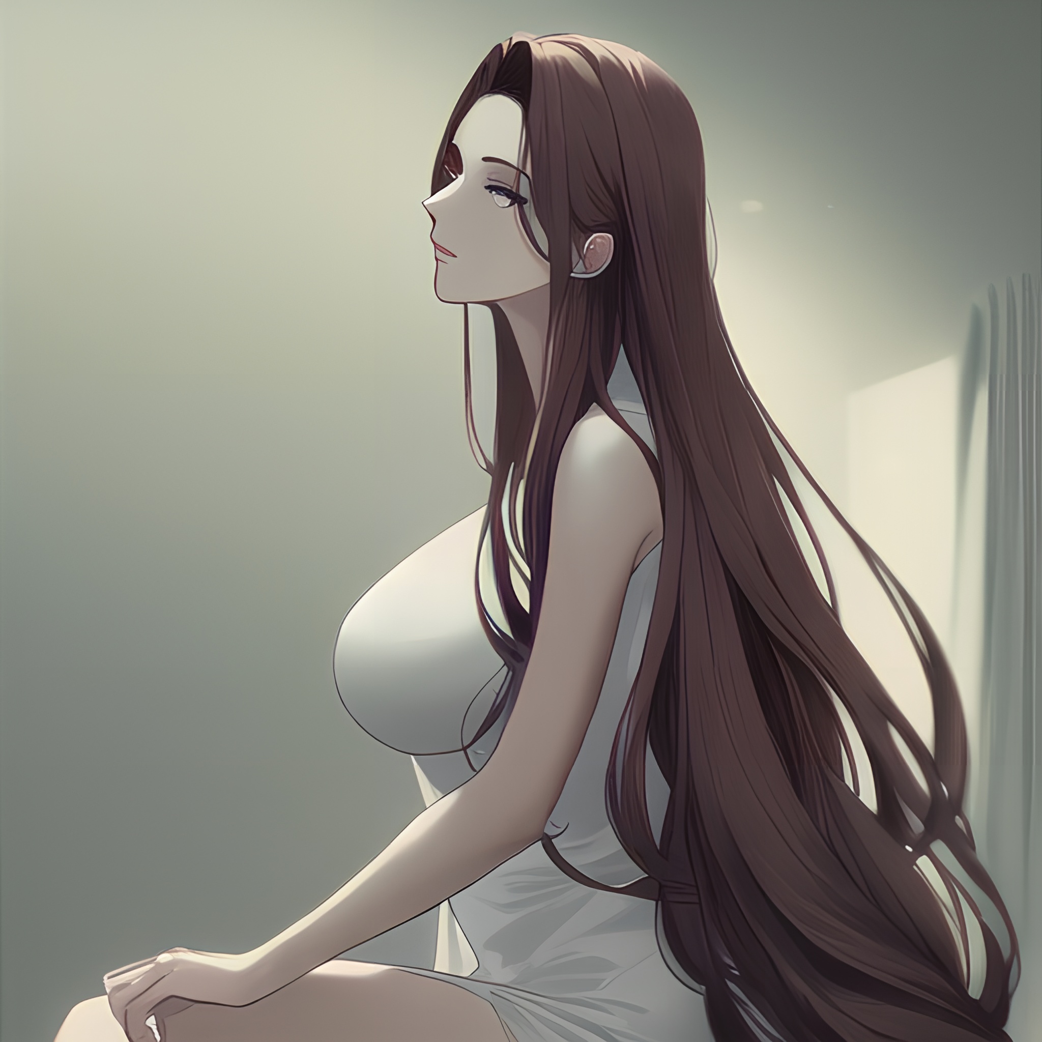 long hair nude small boobs hospital front view woman 