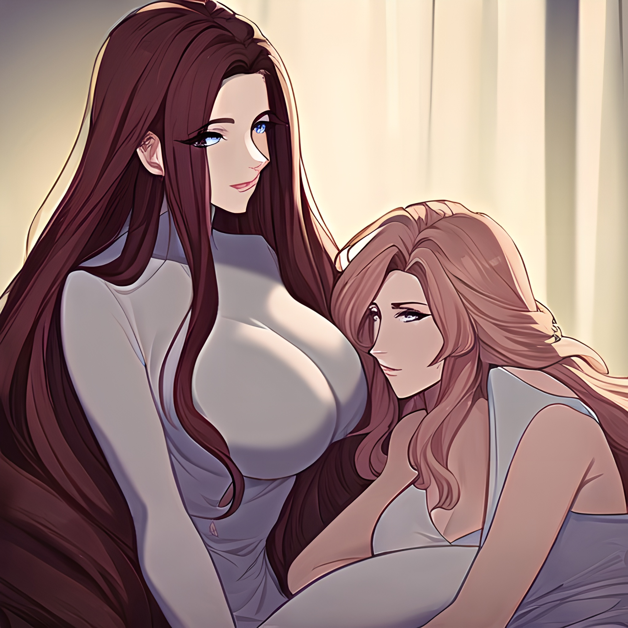 long hair small boobs front view woman nude hospital 