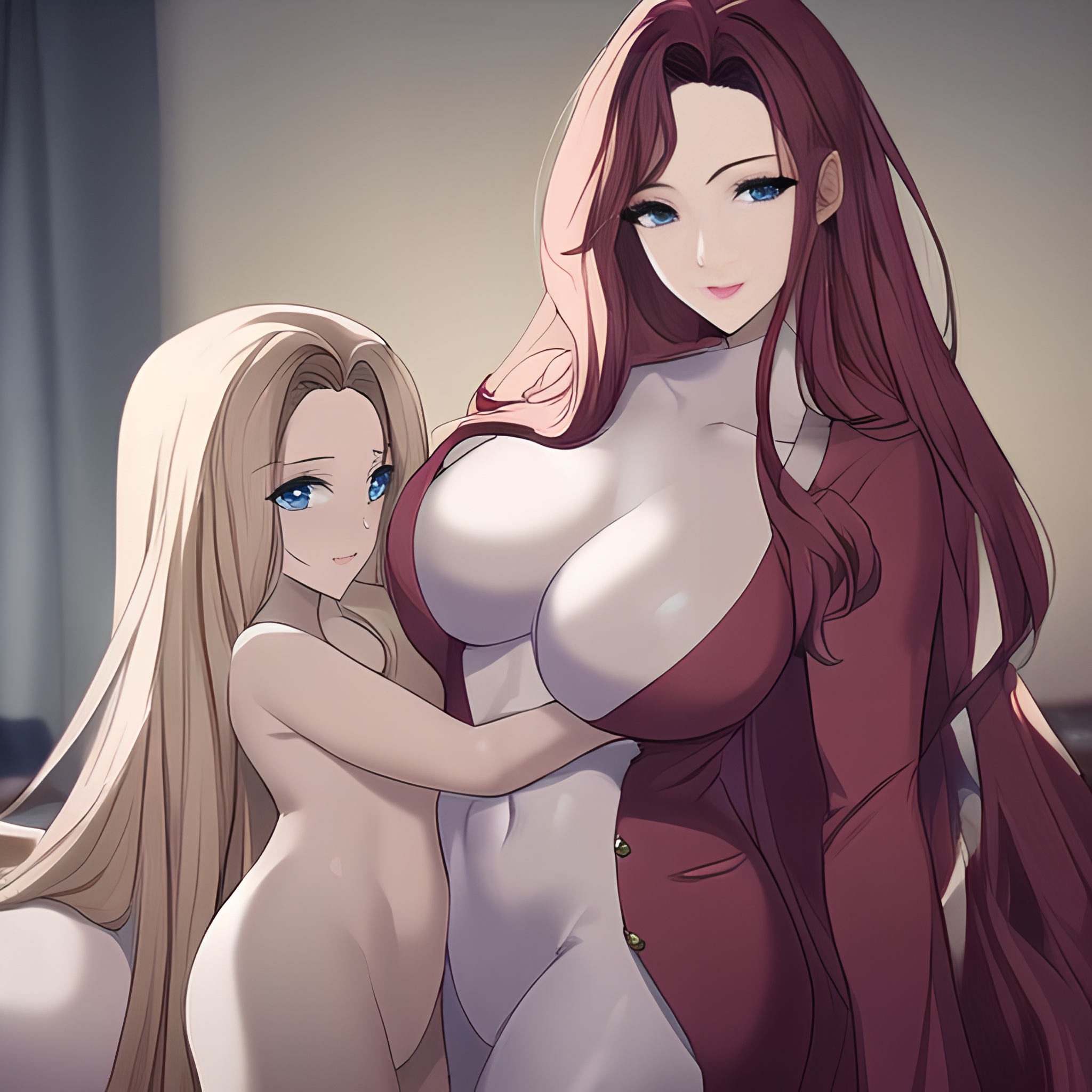 nude front view hospital long hair woman small boobs 