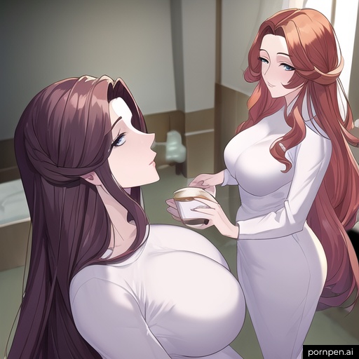 nude long hair woman front view hospital small boobs