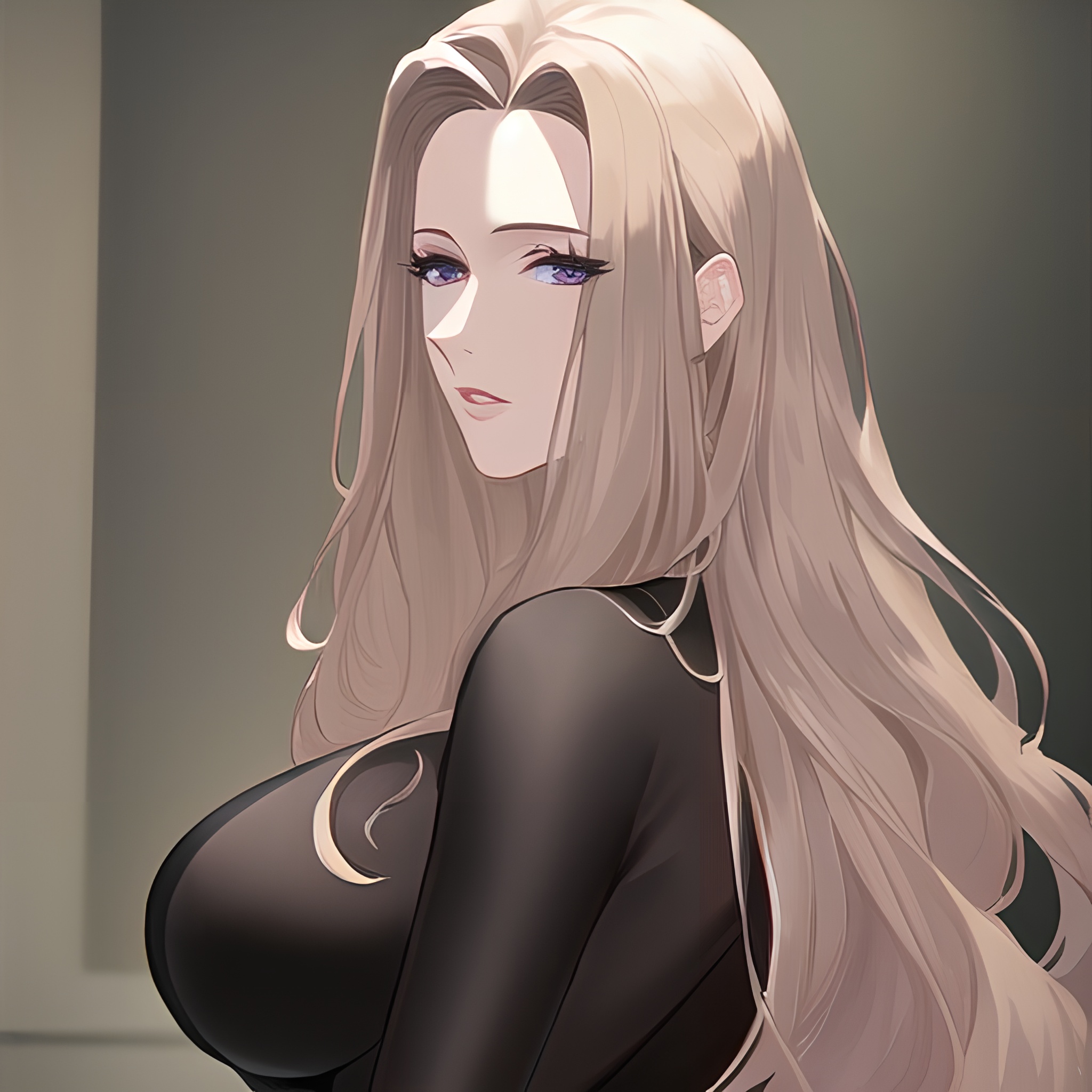 nude long hair woman hospital small boobs front view 