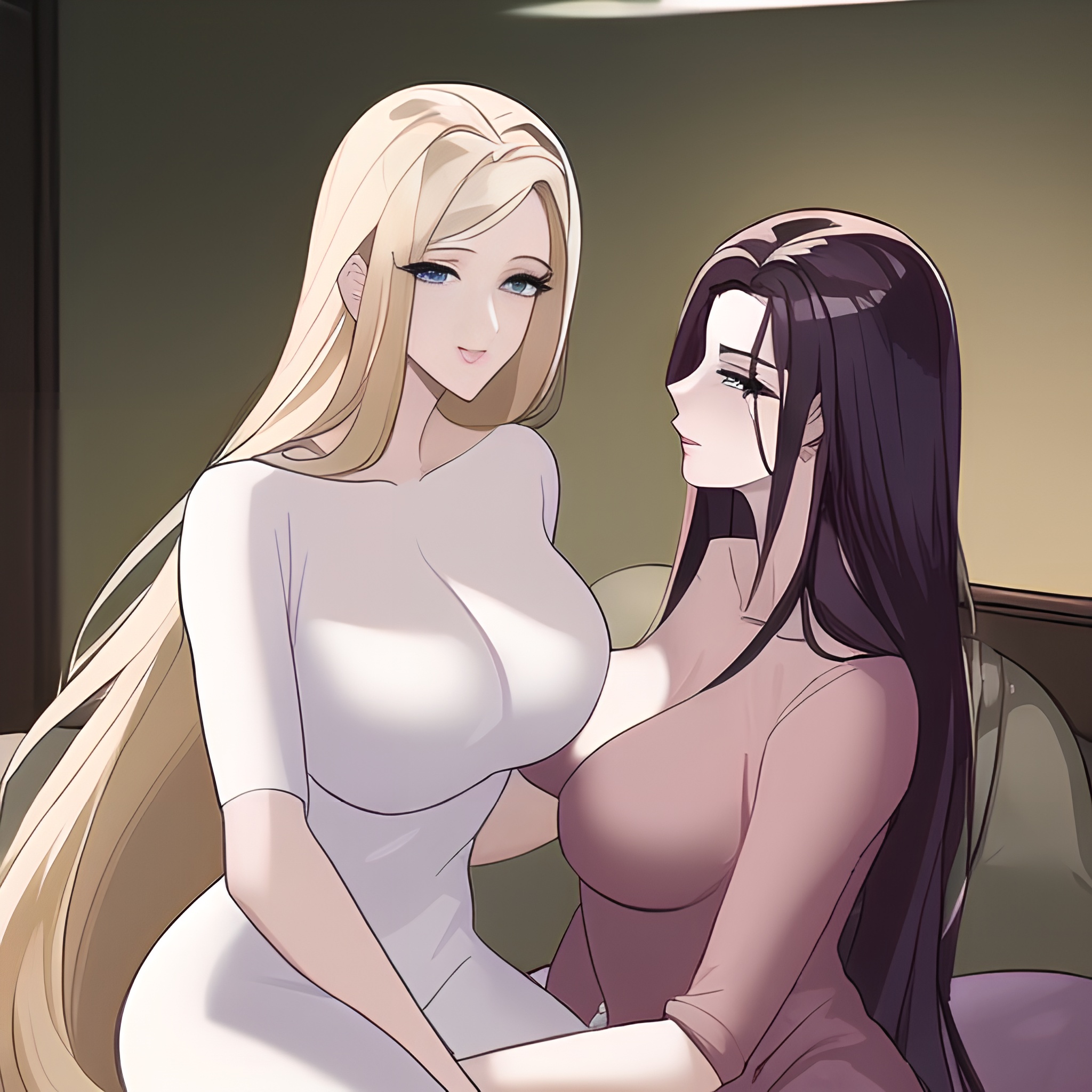 nude small boobs hospital long hair front view woman 