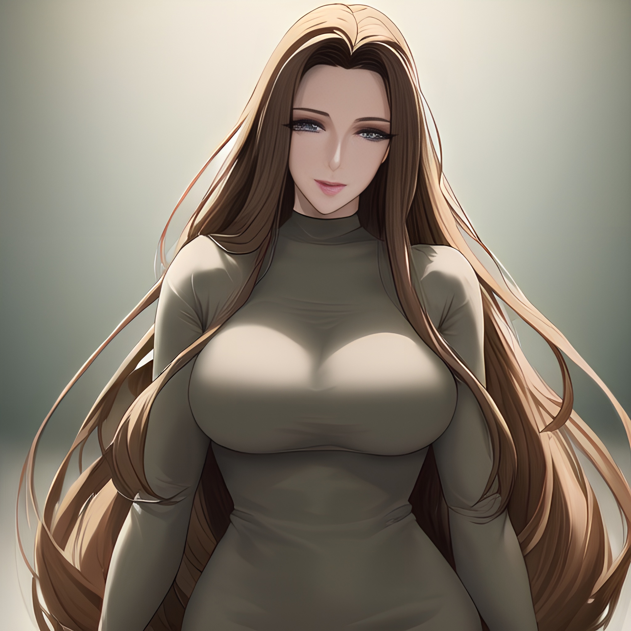 nude small boobs hospital woman long hair front view 