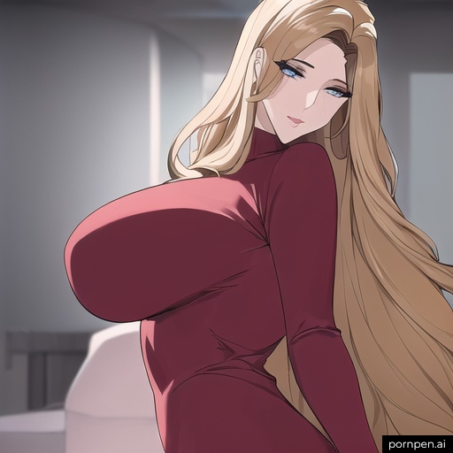 nude woman hospital long hair small boobs front view 