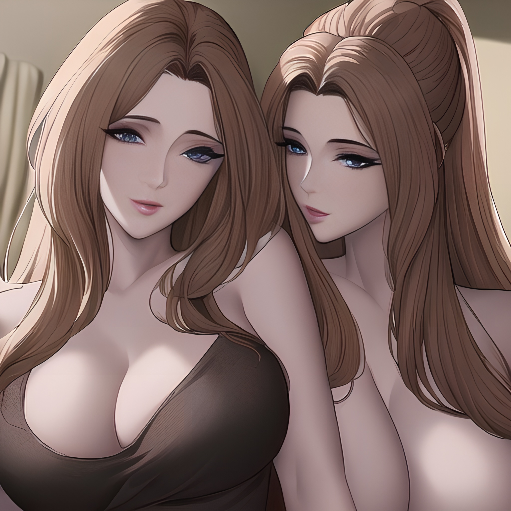 nude woman long hair small boobs hospital front view 