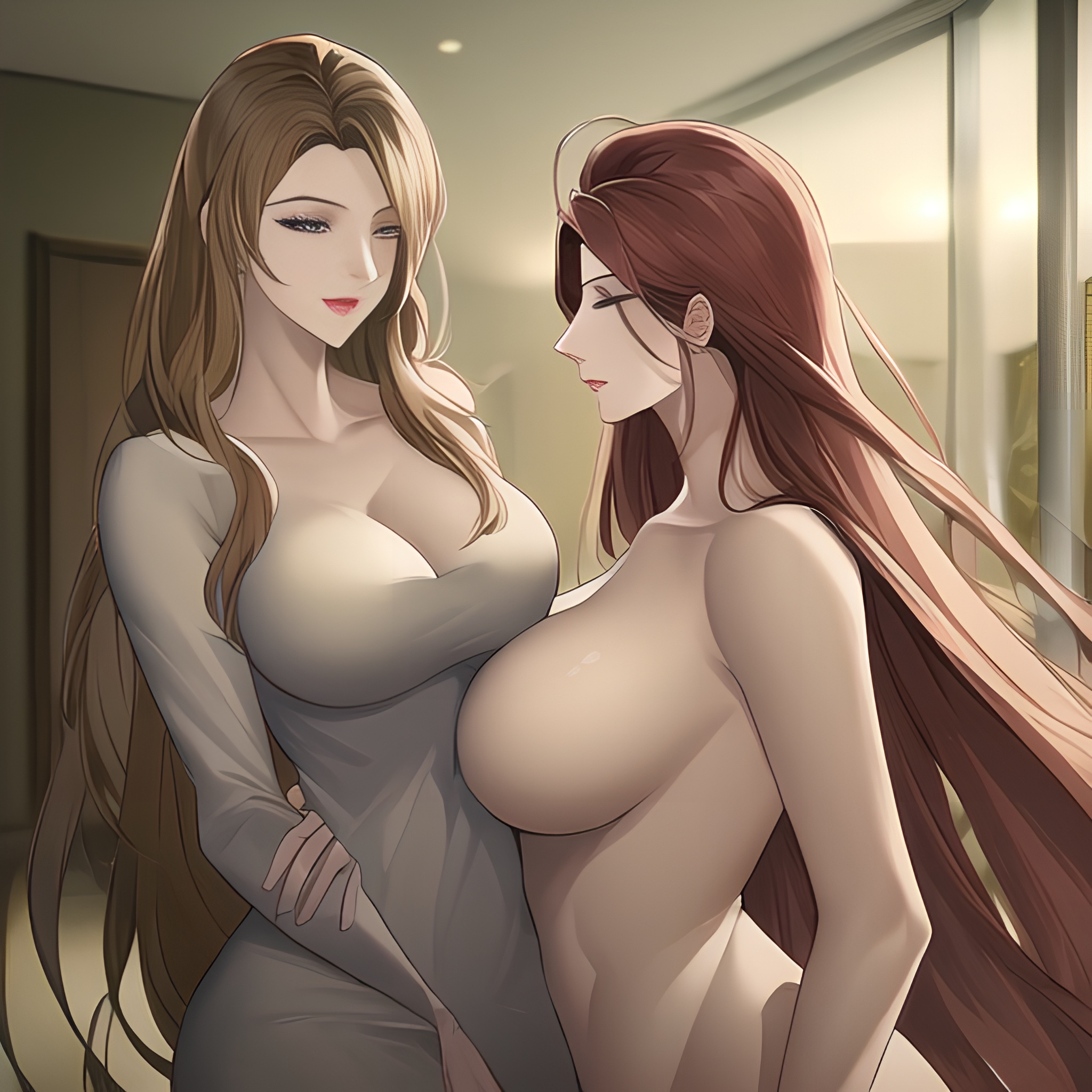 small boobs hospital front view long hair woman nude 