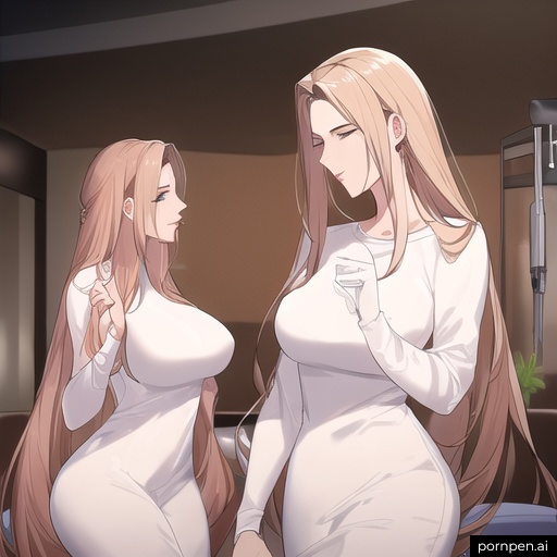 woman front view long hair small boobs nude hospital 