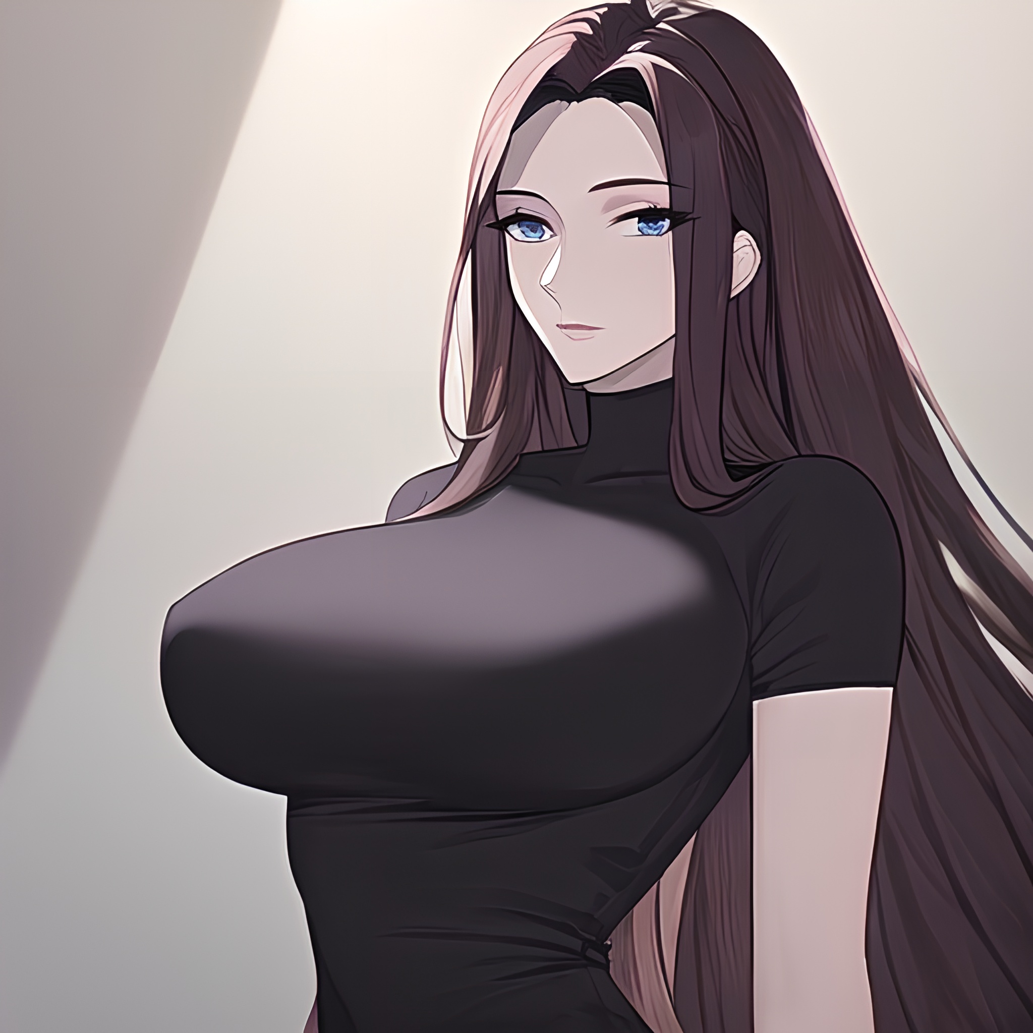 woman front view nude long hair hospital small boobs 