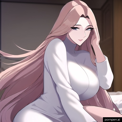 woman long hair front view small boobs hospital nude 