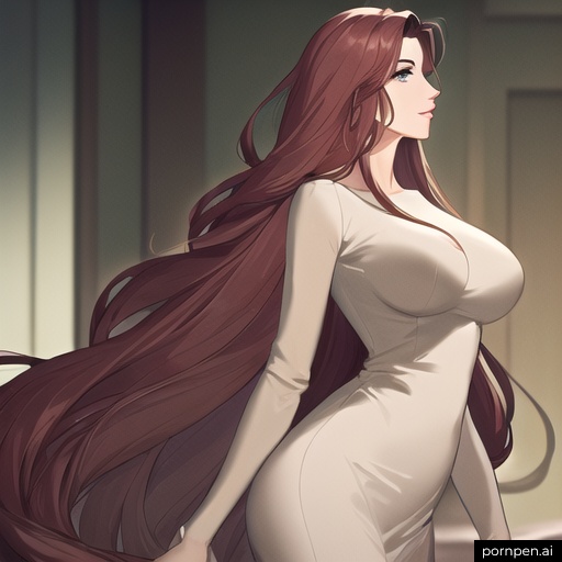 long hair nude woman small boobs hospital front view