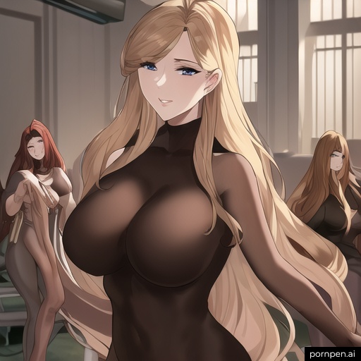small boobs woman long hair nude hospital front view 