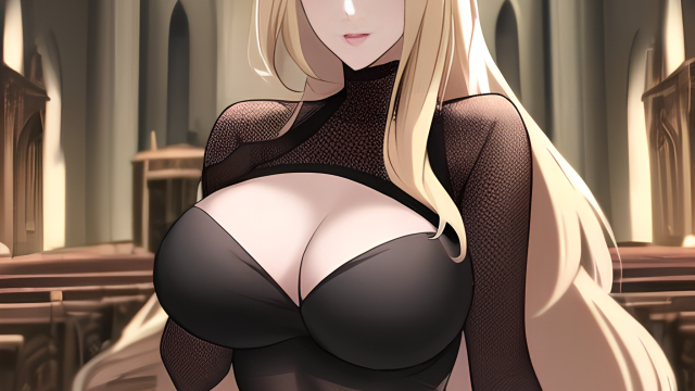 The Temptation of the Blonde Fishnet Saint