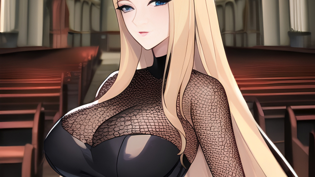 The Temptation of the Blonde Fishnet-Clad Priestess