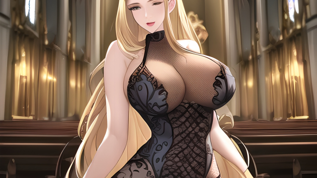 The Temptation of the Blonde in Fishnet