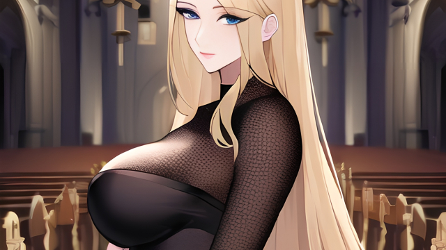 The Temptation of the Blonde in Fishnet