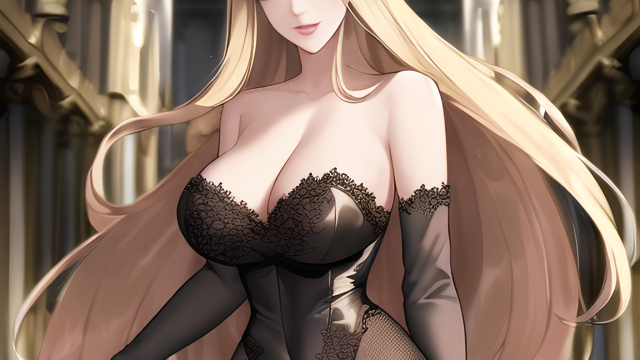 The Temptation of the Blonde in Fishnet