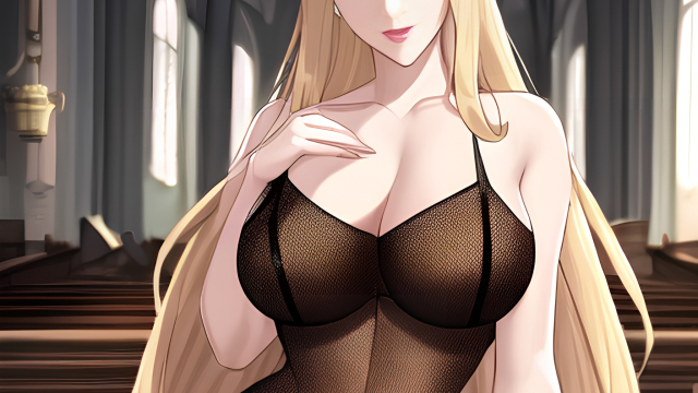 The Temptation of the Blonde in Fishnet