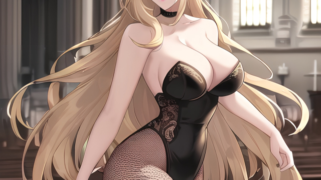 The Temptation of the Blonde in Fishnet