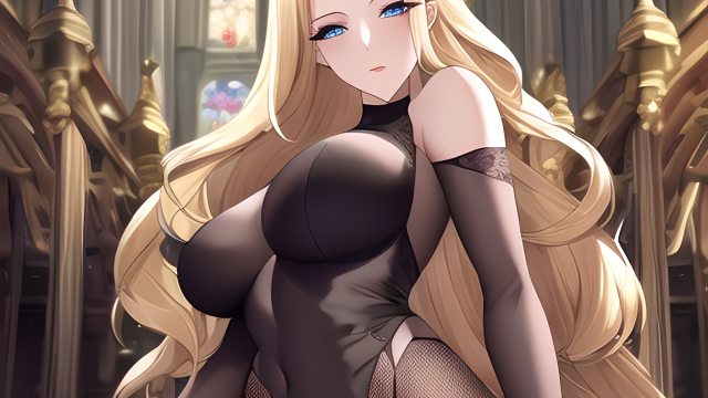 The Temptation of the Blonde in Fishnet