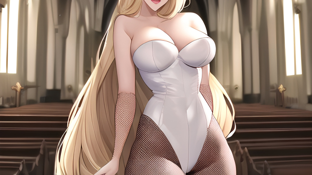 The Temptation of the Long-Haired Blonde in Fishnet