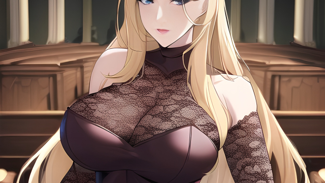 The Temptation of the Nude Church Blonde