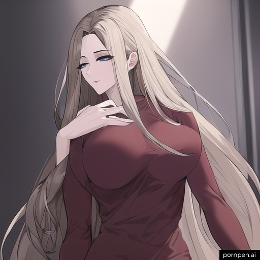 woman front view long hair hospital nude small boobs