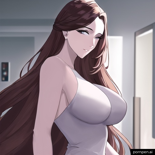 woman front view nude long hair small boobs hospital 