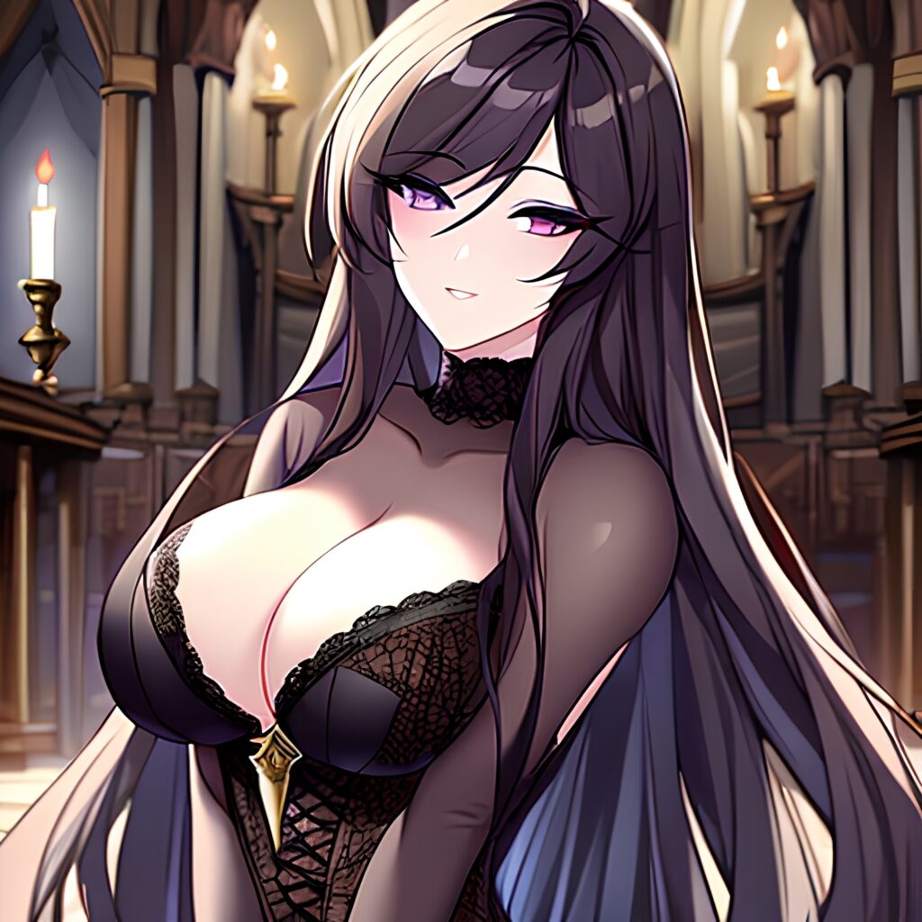 brunette church messy hair long hair fishnet woman 