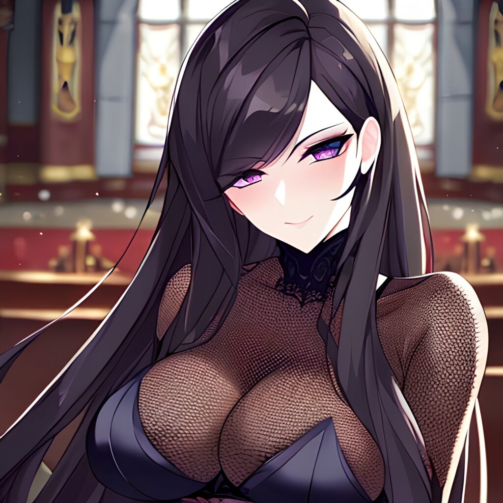 church fishnet messy hair woman brunette long hair 