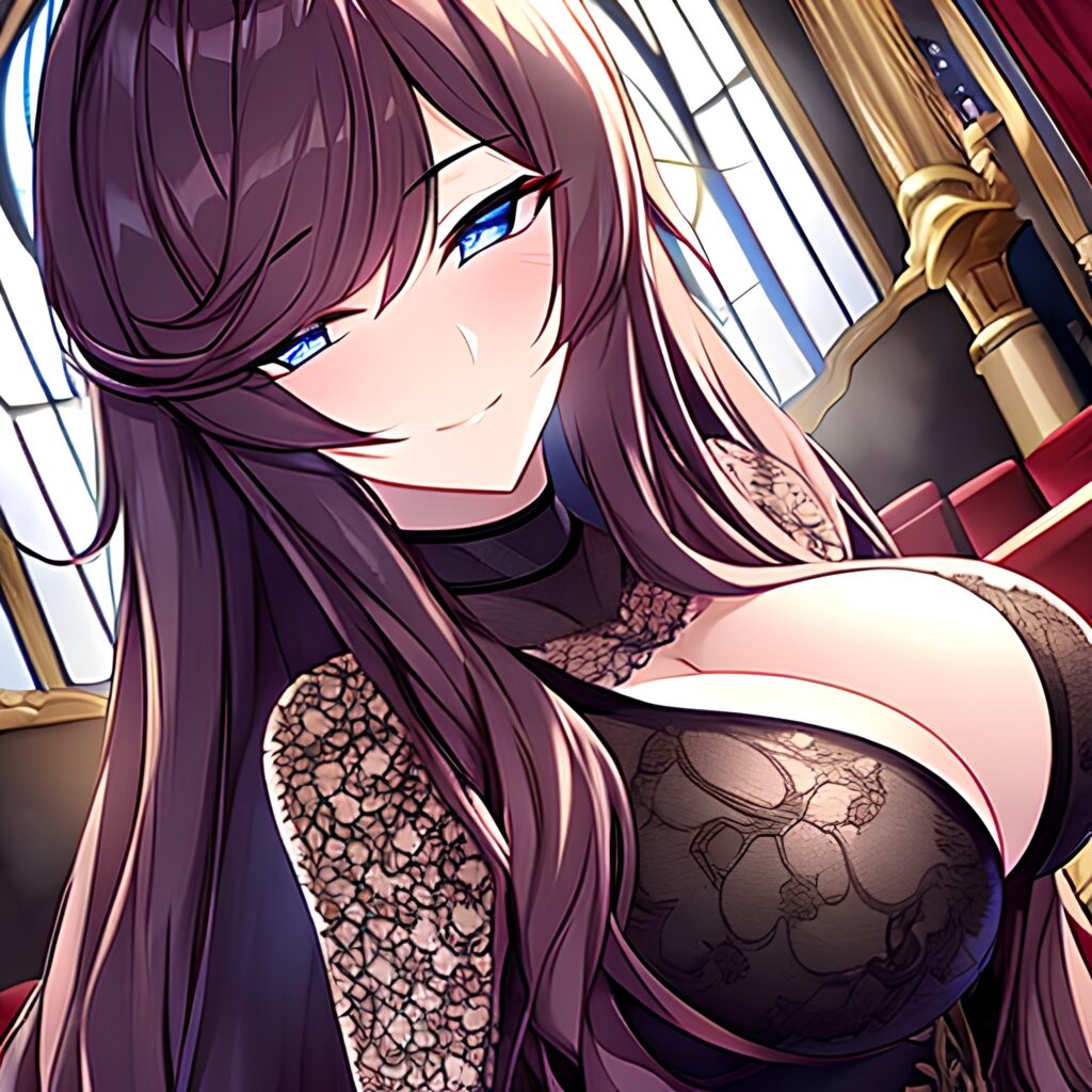 messy hair brunette long hair woman fishnet church 