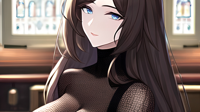 Seduction of the Brunette in Fishnet