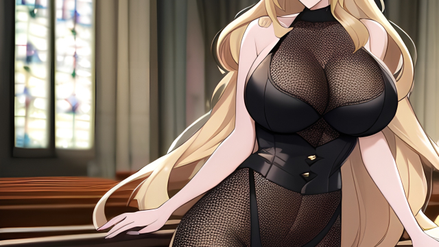 The Temptation of the Blonde Fishnet Saint