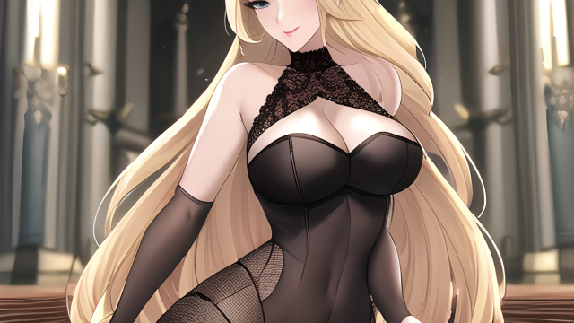 The Temptation of the Blonde Fishnet Siren