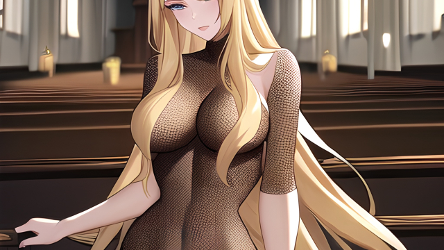 The Temptation of the Blonde Fishnet-Clad Churchgoer