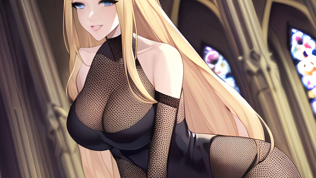 The Temptation of the Blonde in Fishnet