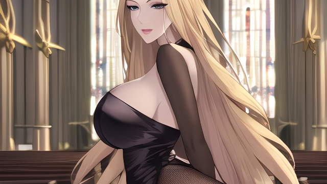 The Temptation of the Blonde in Fishnet