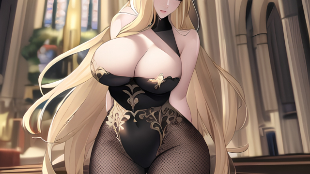 The Temptation of the Blonde in Fishnet