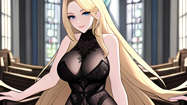 The Temptation of the Blonde in Fishnet