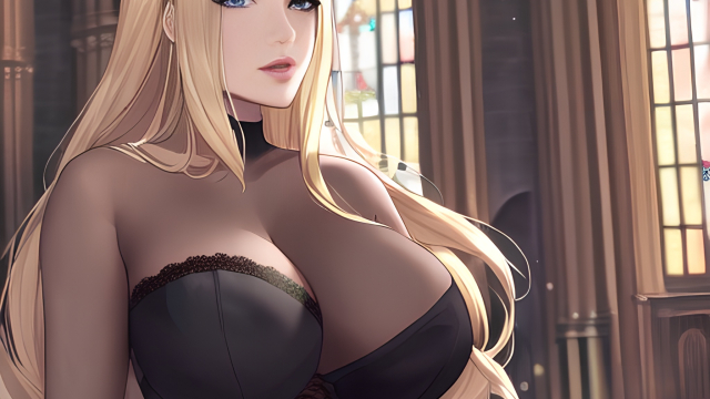 The Temptation of the Blonde in Fishnet