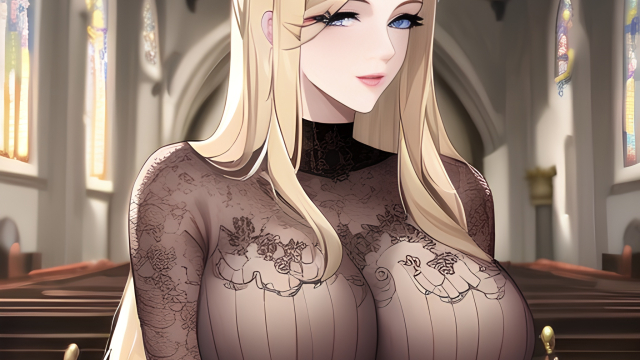 The Temptation of the Blonde in Fishnet