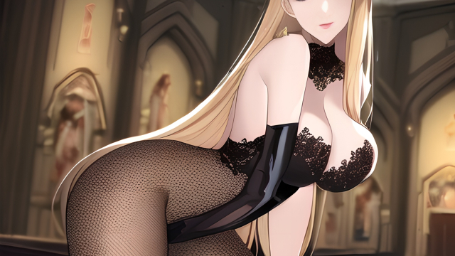 The Temptation of the Blonde in Lace