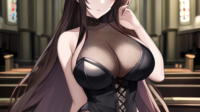 The Temptation of the Brunette in Fishnet