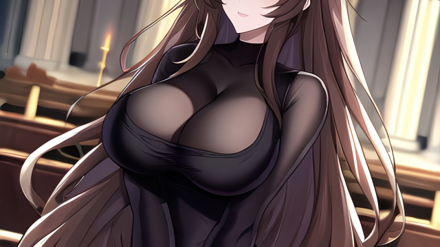 The Temptation of the Long-Haired Brunette in Fishnet