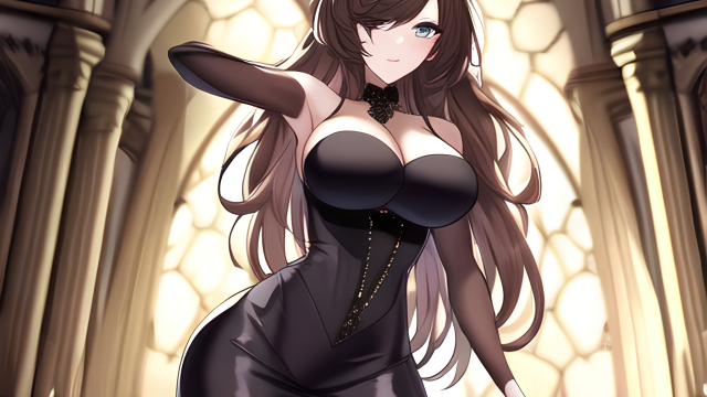 The Temptation of the Long-Haired Fishnet Brunette