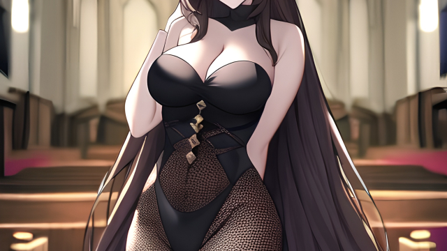 Messy Hair and Fishnet Fantasy