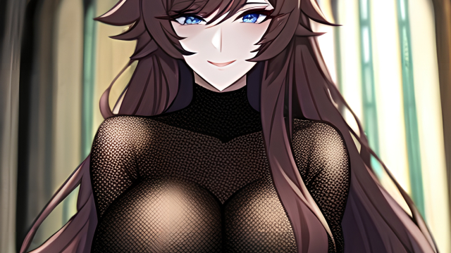 Seduction of the Brunette in Fishnet