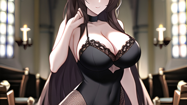 Seduction of the Brunette in Fishnet