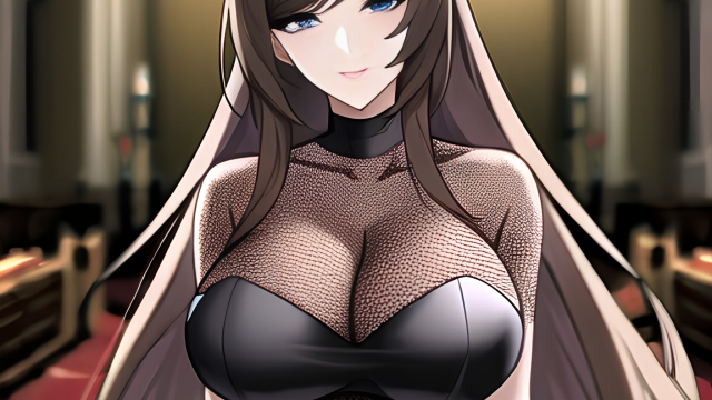 The Temptation of the Brunette in Fishnet