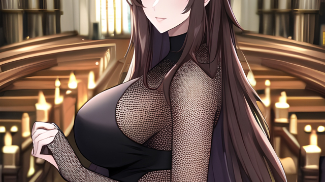 The Temptation of the Brunette in Fishnet