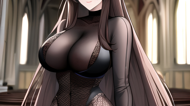 The Temptation of the Long-Haired Fishnet Woman and the Messy-Haired Brunette from Church